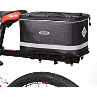 Lixada Bolsa Trasera para Bicicleta Multifuncional Alforja Trasera Bicicleta Bolsa de Hombro para Ciclismo al Aire Libre